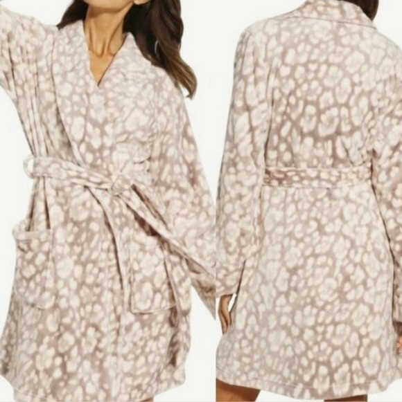 Soma Robe Leopard Jaquar Spots Luxury L/XL NWT 🤎RETAIL $84- - Picture 7 of 11